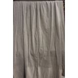 Four pairs of lined curtains in Linwood grey fabric,