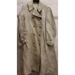 An Edwardian linen chauffeurs coat