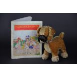 A Merrythought soft toy boxer with original collar,