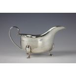 A silver sauce boat, Barker Brothers, Birmingham 1927,