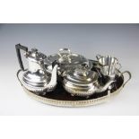 A collection of silver plated wares,