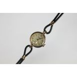 A lady's J W Benson 9ct gold wristwatch,