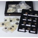 A collection of Roman coins, to include Magnentius, Constantine, Antoninianus,