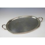 A silver two handled tray, Elkington and Co, Birmingham 1964,