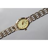 A lady's 9ct gold Accurist wristwatch, with engraved dedication verso,