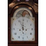 A George III oak and mahogany longcase clock,