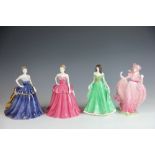 Four Coalport figurines, to include; Rosalie Millennium figurine 2000 24.