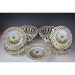 A Continental porcelain dessert service, 20th century,