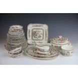 A quantity of Bridgwood 'Ye Olde Indian Tree' pattern dinner wares, to include; six bowls,