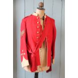 A red tunic and waistcoat, possibly for a Colour Sargeant Major,