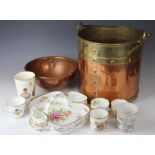 A collection of decorative ceramics, to include; a Hammersley Dresden Sprays pattern strawberry set,