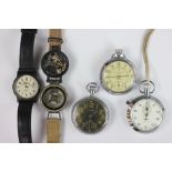 A military issue wrist compass, Ref No 6B/2593,