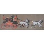 After Cecil Aldin, pair of colour lithograph coaching prints,