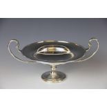 An Edwardian silver two handled pedestal dish, R H Halford & Sons, London 1901,