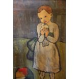 After Pablo Picasso, photographic reproduction colour print, Child with a dove,