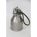 A Fullwood stainless steel milk churn and unit top,