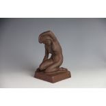 A Meissen stoneware model of a nude, 20th century, the nude female figure,