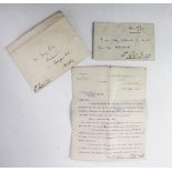 David Lloyd George (1863-1945) - a signed and dedicated autographed postcard from the War Office