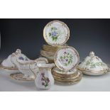 A Spode bone china 'Stafford Flowers' part dinner service, comprising two tureens and covers, jug,