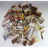 A large collection of Edwardian and later postcards,