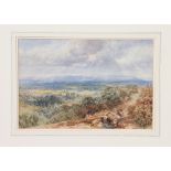 Henry Harris Lines (1801-1889), watercolour, The Black Mountains, Wales, signed and dated 1876,