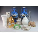 A quantity of assorted ceramics, to include; Royal Doulton Moonflower decorative wares,