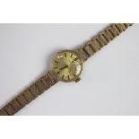 A lady's 9ct gold Omega wristwatch,