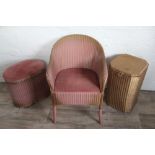 A Lloyd Loom Lusty chair,