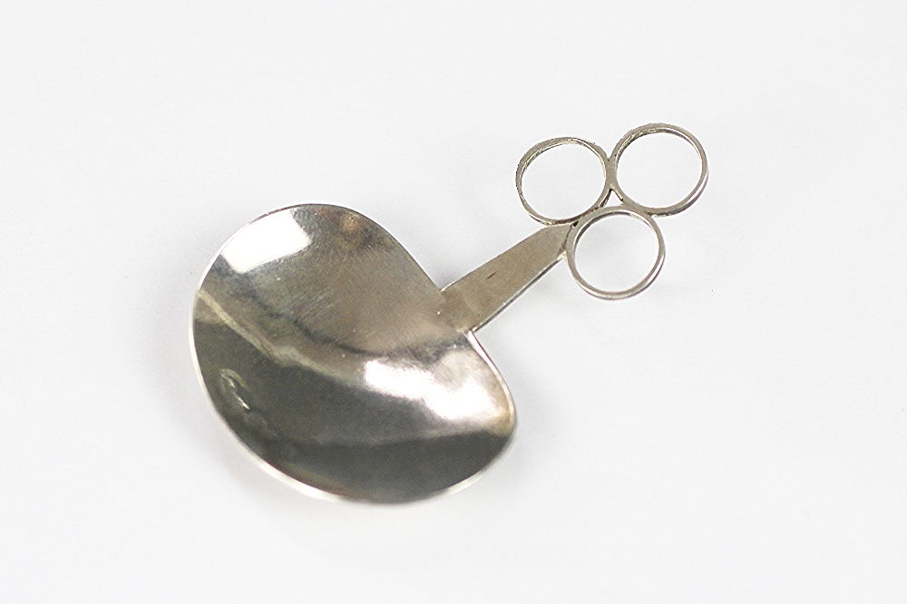 A silver caddy spoon, 'A. - Image 2 of 2