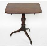 A Regency mahogany tilt top occasional table,