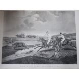 After Captain John Pratt, black and white aquatint, Hog Hunting - The Tired Pig,