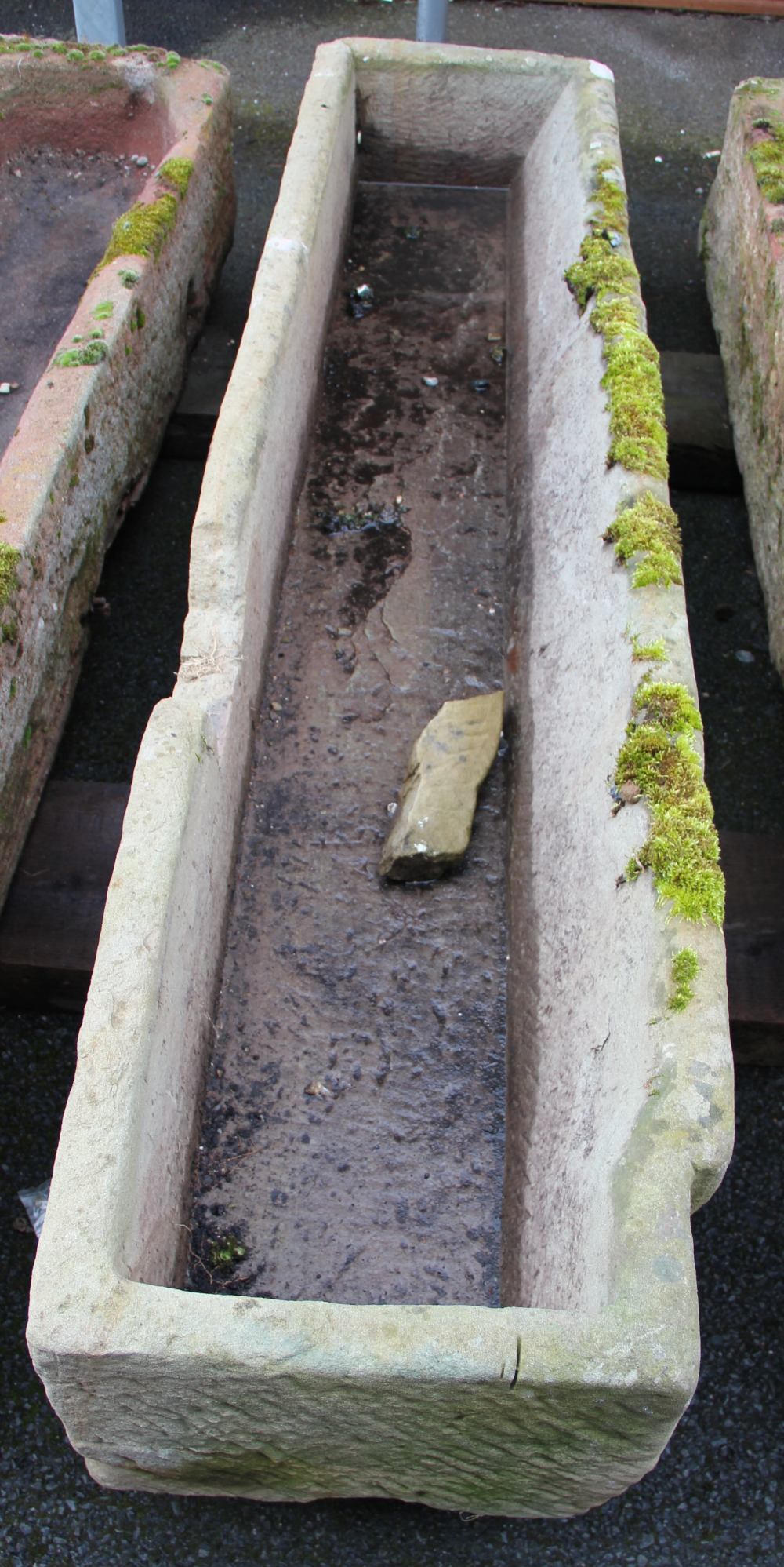 A sandstone trough,