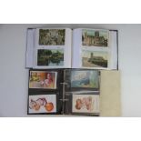A collection of Edwardian and later postcards,