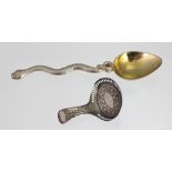 A George III silver caddy spoon 'J.