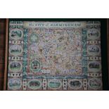 A Chad Valley wood jigsaw puzzle, 'The City of Birmingham', with original folding image and box.