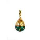 A Victor Mayer for Faberge egg pendant,