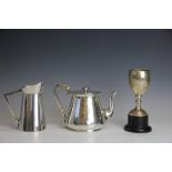 A silver trophy Birmingham 1935, engraved Harwood Calf Club,