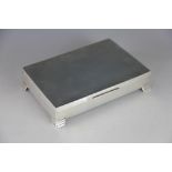 A rectangular silver cigarette box, Viner's Ltd, Sheffield 1959,