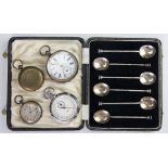 A Kay's perfection lever open face pocket watch in original box,