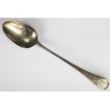 A George III Old English Pattern silver serving spoon, William Bateman, London 1817,