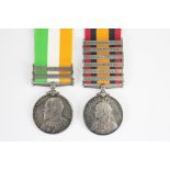 A Queen's South Africa pair of medals to 4 Pte J.