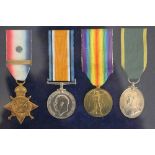 A World War I medal group of four to 20352 T Cpl G. E.