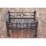 A cast iron fire grate / dog grate,