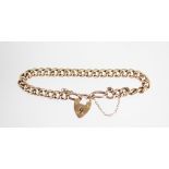 A 9ct yellow gold bracelet,