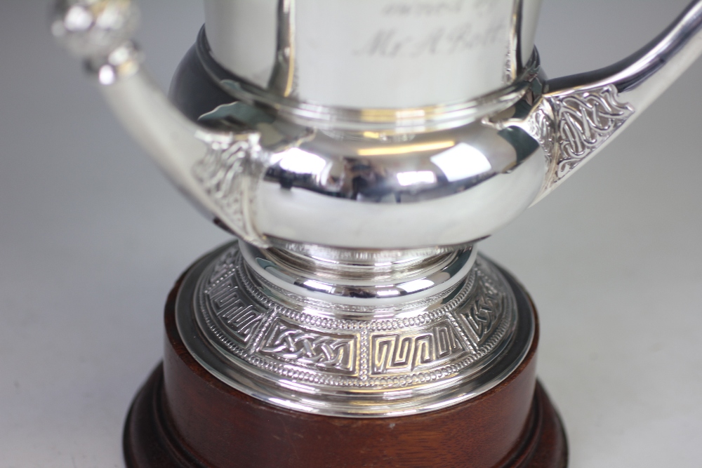 Horse Racing Interest: A large silver trophy London 1910, - Image 4 of 5