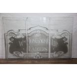 A set of three 1920's pub etched glass panels for William Tong & Sons Ltd, The Falcon',