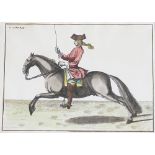 Horse Management by Baron Eisenberg, two handcoloured framed prints 'Le Rubis' and 'L'aimable' 22.