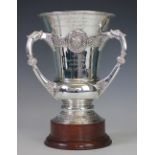 Horse Racing Interest: A large silver trophy London 1910,