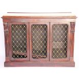 A rosewood side cabinet,