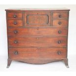 An early 19th century Scottish mahogany chest,